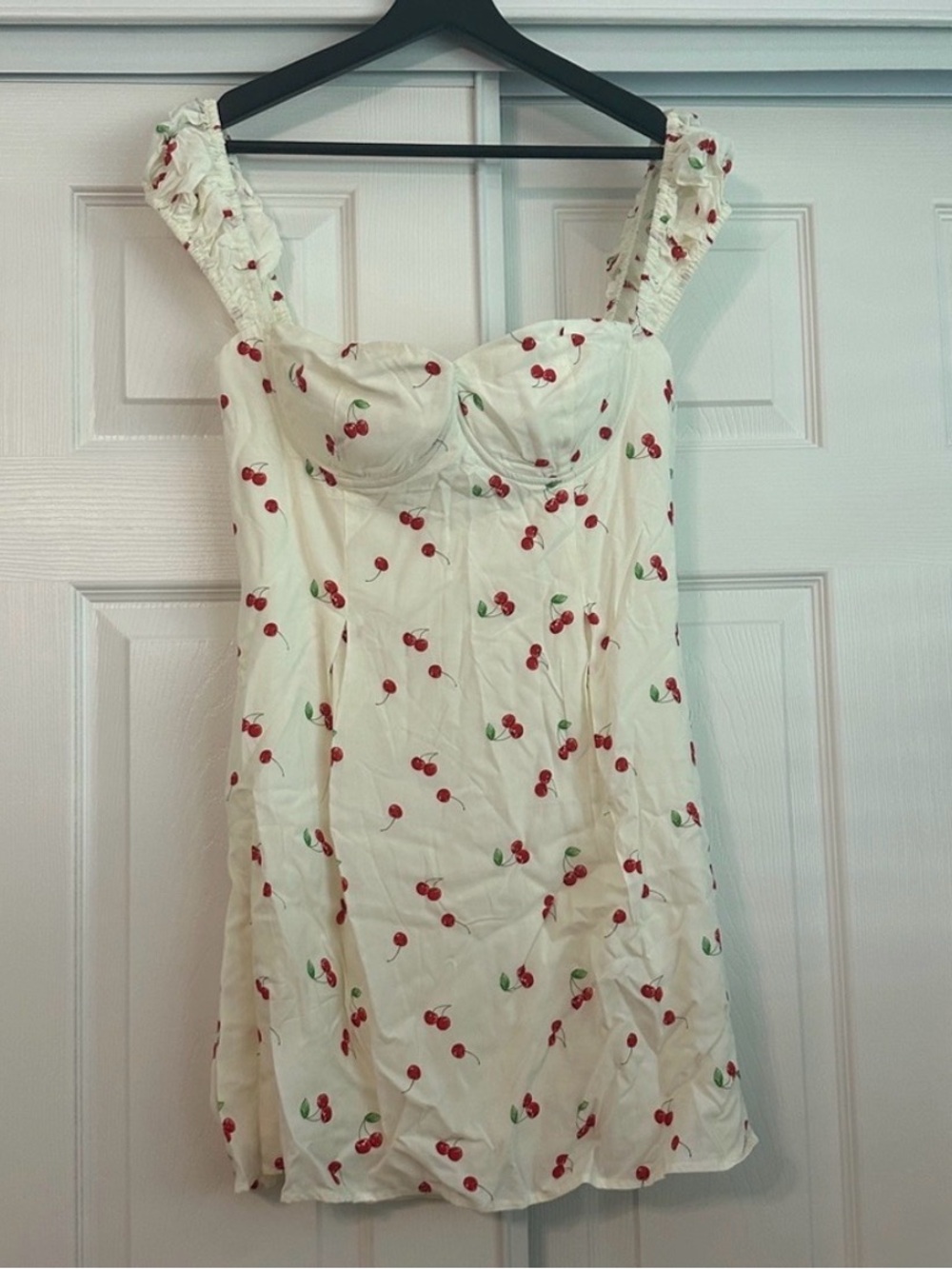 Princess Polly Rozalia Mini Cherry Dress Rosalia Size 4 Corset - Picture 3 of 6